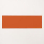 Vaste kleur, ruw, verbrand sinaasappel yogamat (Achterkant (horizontaal))