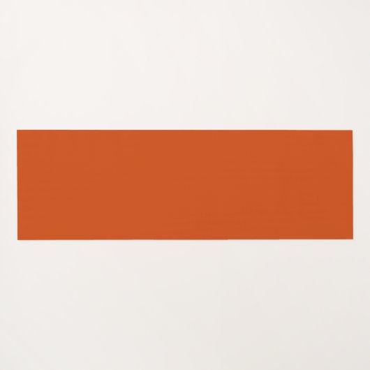 Vaste kleur, ruw, verbrand sinaasappel yogamat (Achterkant (horizontaal))