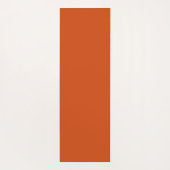 Vaste kleur, ruw, verbrand sinaasappel yogamat (Achterkant)