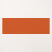 Vaste kleur, ruw, verbrand sinaasappel yogamat (Voorkant (horizontaal))