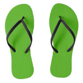 Vaste kleur, skeletgroen teenslippers (Voetbed)
