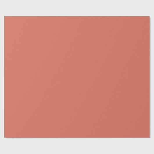 Vaste kleur terracotta brown cadeaupapier (Vlak)