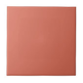 Vaste kleur terracotta brown tegeltje (Voorkant)