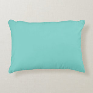 Vaste kleur: Turquoise Aqua Decoratief Kussen