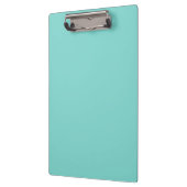 Vaste kleur: Turquoise Aqua Klembord (Links)