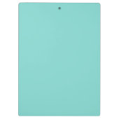 Vaste kleur: Turquoise Aqua Klembord (Achterkant)