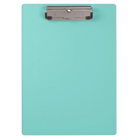 Vaste kleur: Turquoise Aqua Klembord (Voorkant)