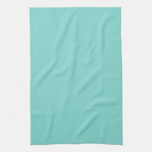 Vaste kleur: Turquoise Aqua Theedoek (Verticaal)