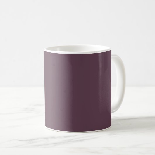 vaste kleur van de aubergine koffiemok (Voorkant rechts)