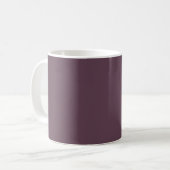 vaste kleur van de aubergine koffiemok (Voorkant links)
