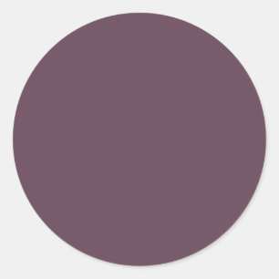 vaste kleur van de aubergine ronde sticker