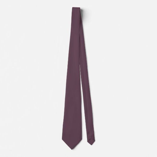 vaste kleur van de aubergine stropdas (Voorkant)