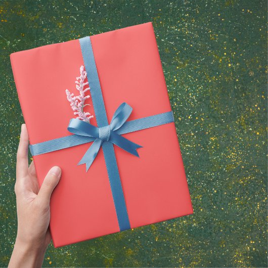 Vaste kleur van pompelmoes cadeaupapier