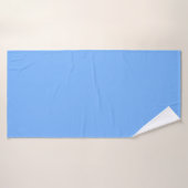 Vaste kleur vlakke lucht blauw badhanddoek (Badhanddoek)