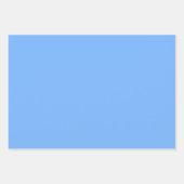 Vaste kleur vlakke lucht blauw inpakpapier vel (Voorkant)