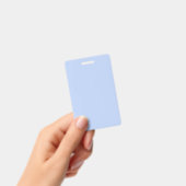 Vaste kleur vlakke rand lichtblauw badge (Handheld)