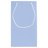 Vaste kleur vlakke rand lichtblauw klein cadeauzakje (Achterkant)