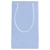 Vaste kleur vlakke rand lichtblauw klein cadeauzakje (Voorkant)