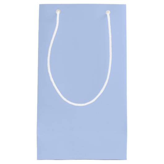 Vaste kleur vlakke rand lichtblauw klein cadeauzakje (Voorkant)