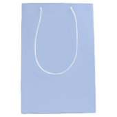 Vaste kleur vlakke rand lichtblauw medium cadeauzakje (Voorkant)