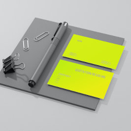 vaste kleur voor chartreuse gele visitekaartje