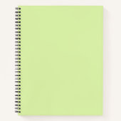 Vaste kleur zachte honingdauw groen notitieboek (Voorkant)