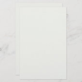 Vaste kleurenkleur met chromatische kant briefpapier (Voorkant / Achterkant)