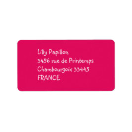 vaste kleurframbose etiket