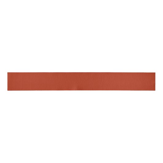Vaste kleurloze vlakke oranje rood grosgrain lint (Voorkant)