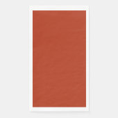 Vaste kleurloze vlakke oranje rood servet (Voorkant)