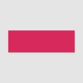 Vaste kleurloze vlakke ruimte, ruw rood naamplaatje (Voorkant)