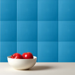 Vaste kleurpauw blauw tegeltje<br><div class="desc">Duurzaam kleurenblauw ontwerp.</div>