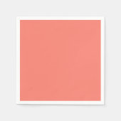 Vaste kleurzalmkoraal servet (Voorkant)