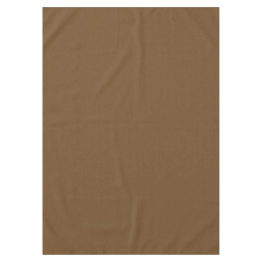 Vaste koffiebruin tafelkleed (Voorkant)