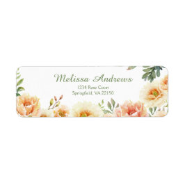 Vaste labels voor het retouradres van de Waterverf