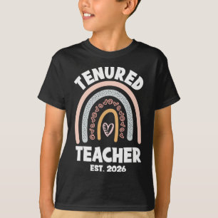 Vaste Leerkracht 2026 Vrouwen Met Tenure Promotie T-shirt