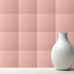 Vaste lichte zalm bleek rood tegeltje<br><div class="desc">Vaste lichte zalm bleek rood ontwerp.</div>