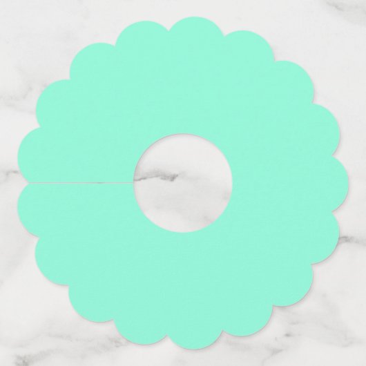 Vaste magische munt wijnglaslabel (Voorkant)