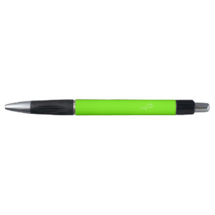 vaste neongroen - uw monogrammen   pen