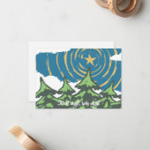 Vaste notitiekaart voor feestdagen notitiekaartje (Voorkant / Achterkant in situ)