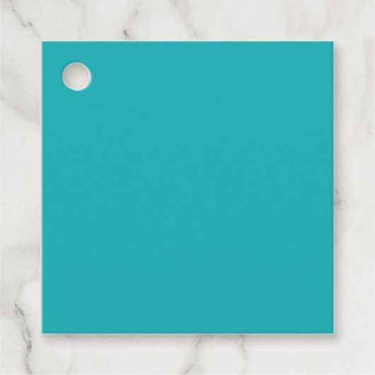 Vaste oceaanblauw blauwgroen bedankjes labels (Voorkant)