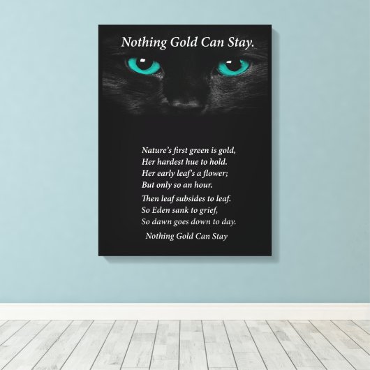 Vaste ogen canvas afdruk (Insitu (Houten vloer))