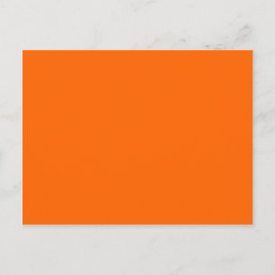 Vaste Oranje achtergrondkleur FF6600 Briefkaart