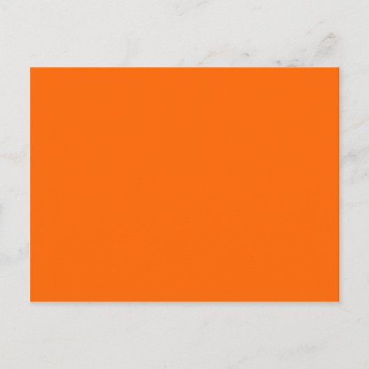 Vaste Oranje achtergrondkleur FF6600 Briefkaart (Voorkant)