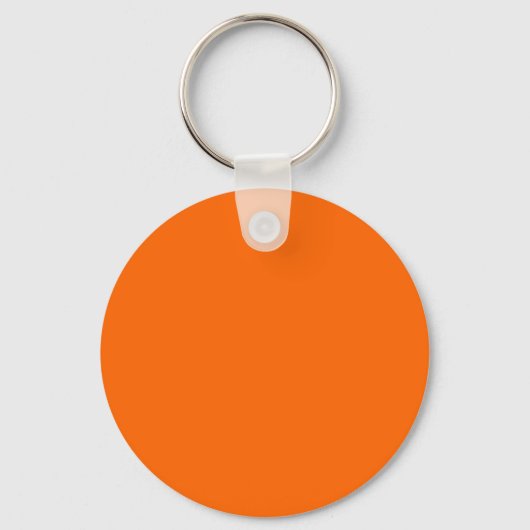 Vaste Oranje achtergrondkleur FF6600 Sleutelhanger (Voorkant)