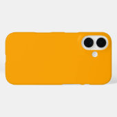 Vaste Oranje kleur Case-Mate iPhone Case (Achterkant (horizontaal))
