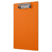 Vaste Oranje kleur | Hex# F06400 Klembord (Links)