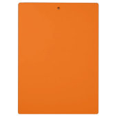 Vaste Oranje kleur | Hex# F06400 Klembord (Achterkant)