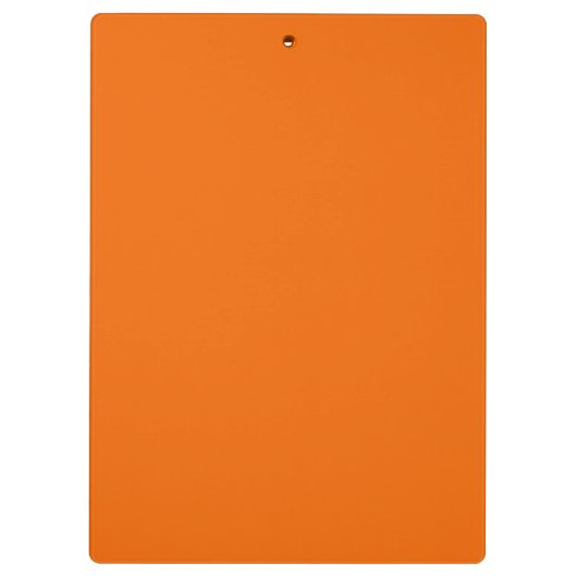 Vaste Oranje kleur | Hex# F06400 Klembord (Achterkant)