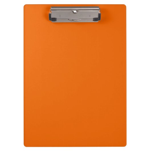 Vaste Oranje kleur | Hex# F06400 Klembord (Voorkant)